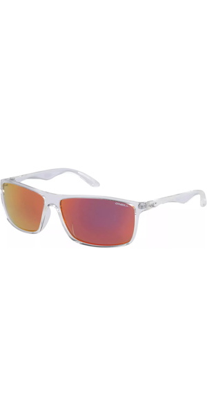 2026 O'Neill Mens Sunglasses 9004 ONS-9004-2.0-113P - Gloss Crystal / Red Mirror